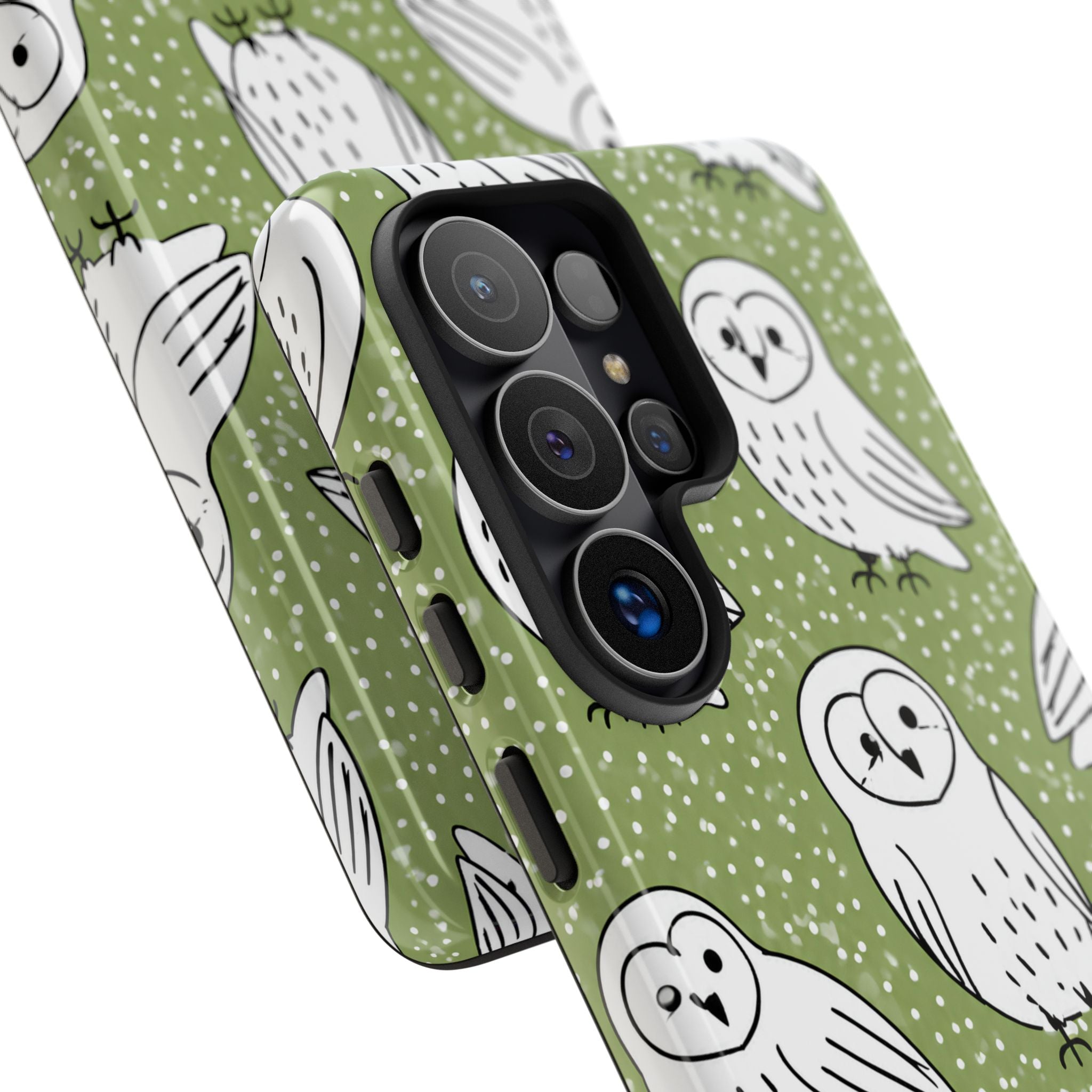 Barn Owl Samsung Galaxy Phone Case | Woodland Owl Pattern Cover