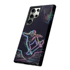 Neon Skateboard Samsung Galaxy Phone Case | Glow Skatepark Protective Cover