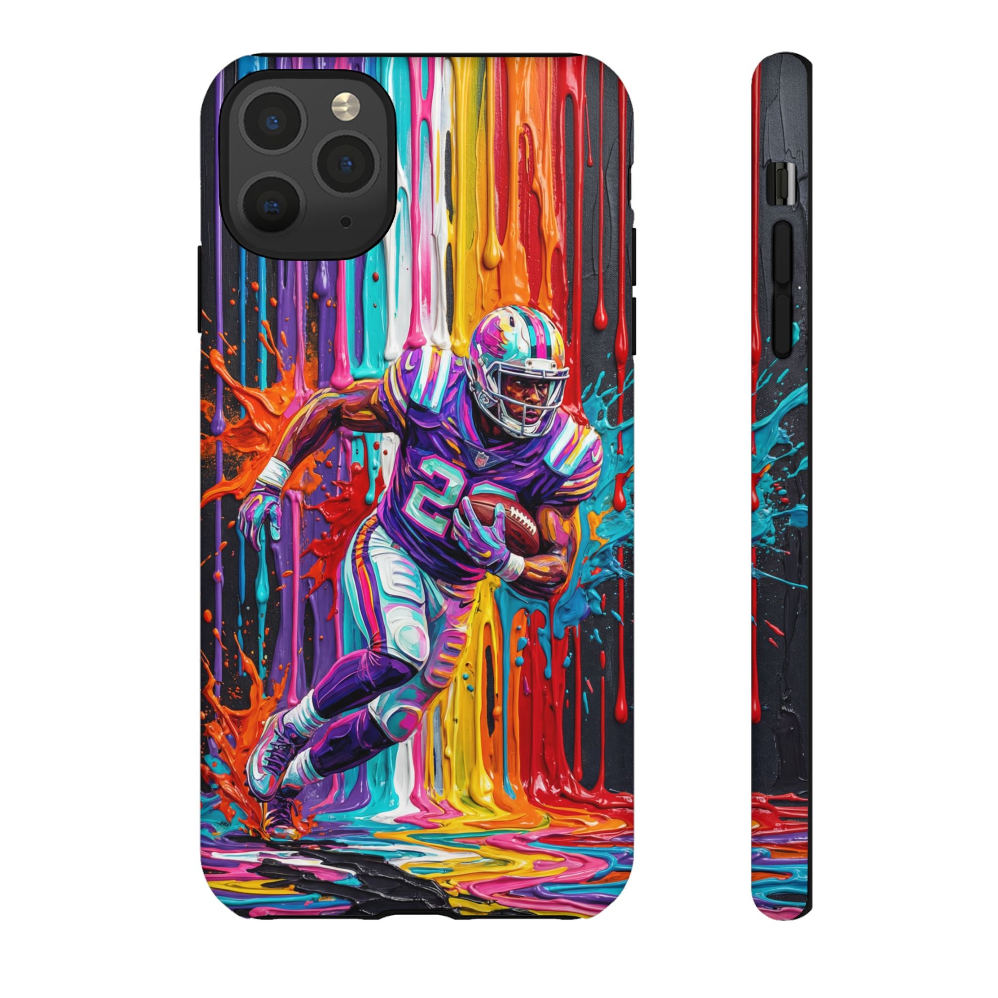 Vibrant American Football Runner iPhone Case