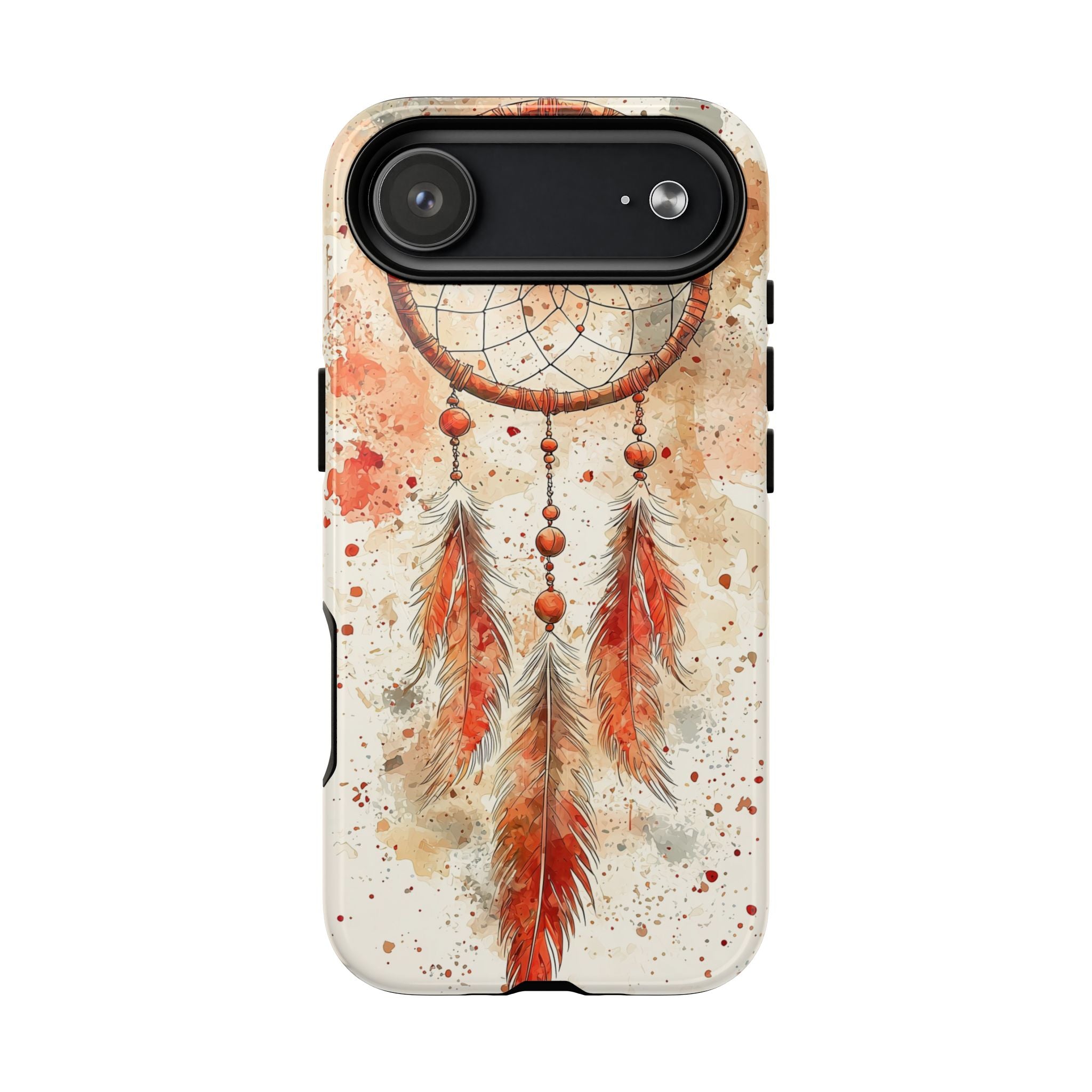 Custodia rigida MagSafe per iPhone Dreamcatcher | Piuma acquerello