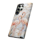 Flamingo Samsung Galaxy Phone Case | Stained Glass Bird Art