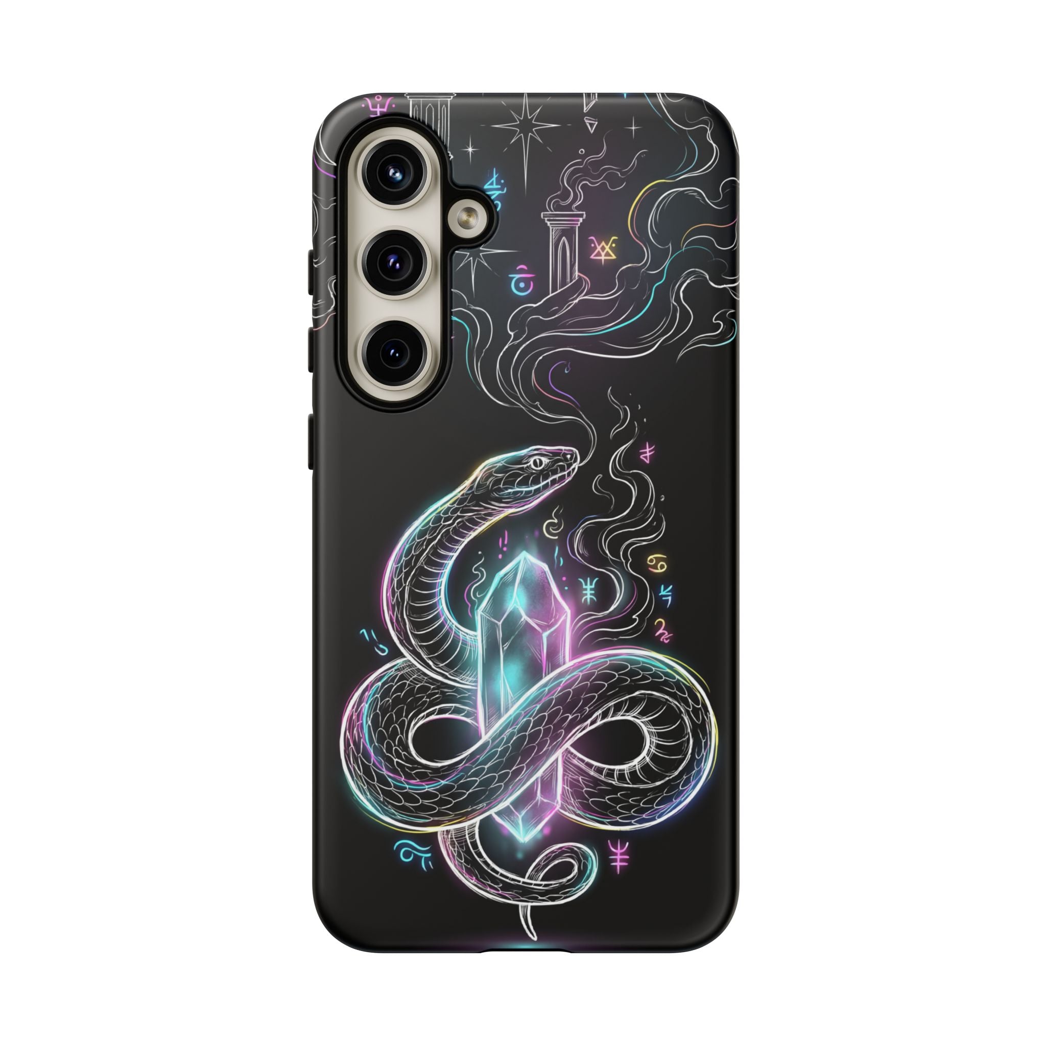 Neon Occult Mystic Snake Crystal Samsung Galaxy Phone Case