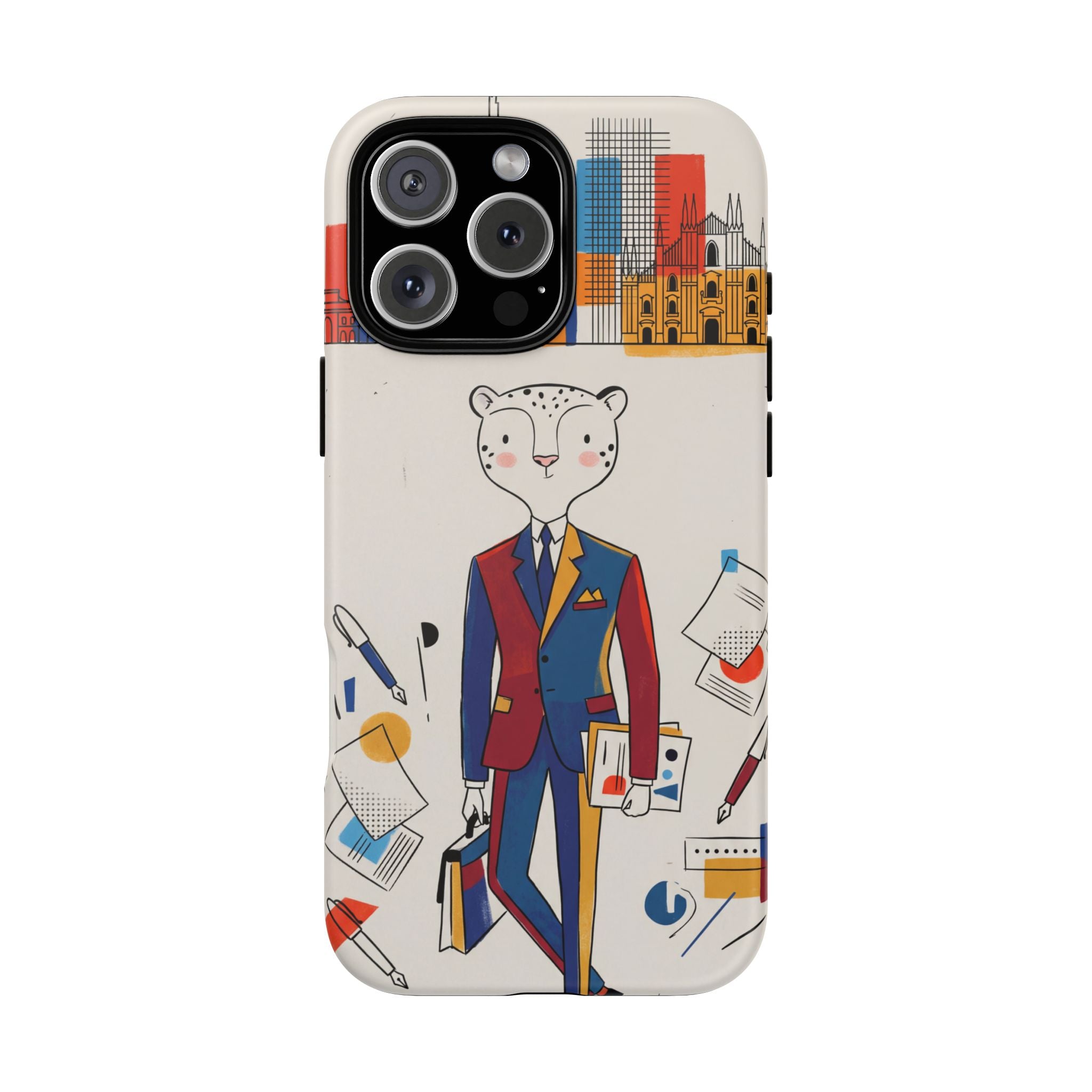 Leopard Executive Phone Case | Business Chic Illustrated