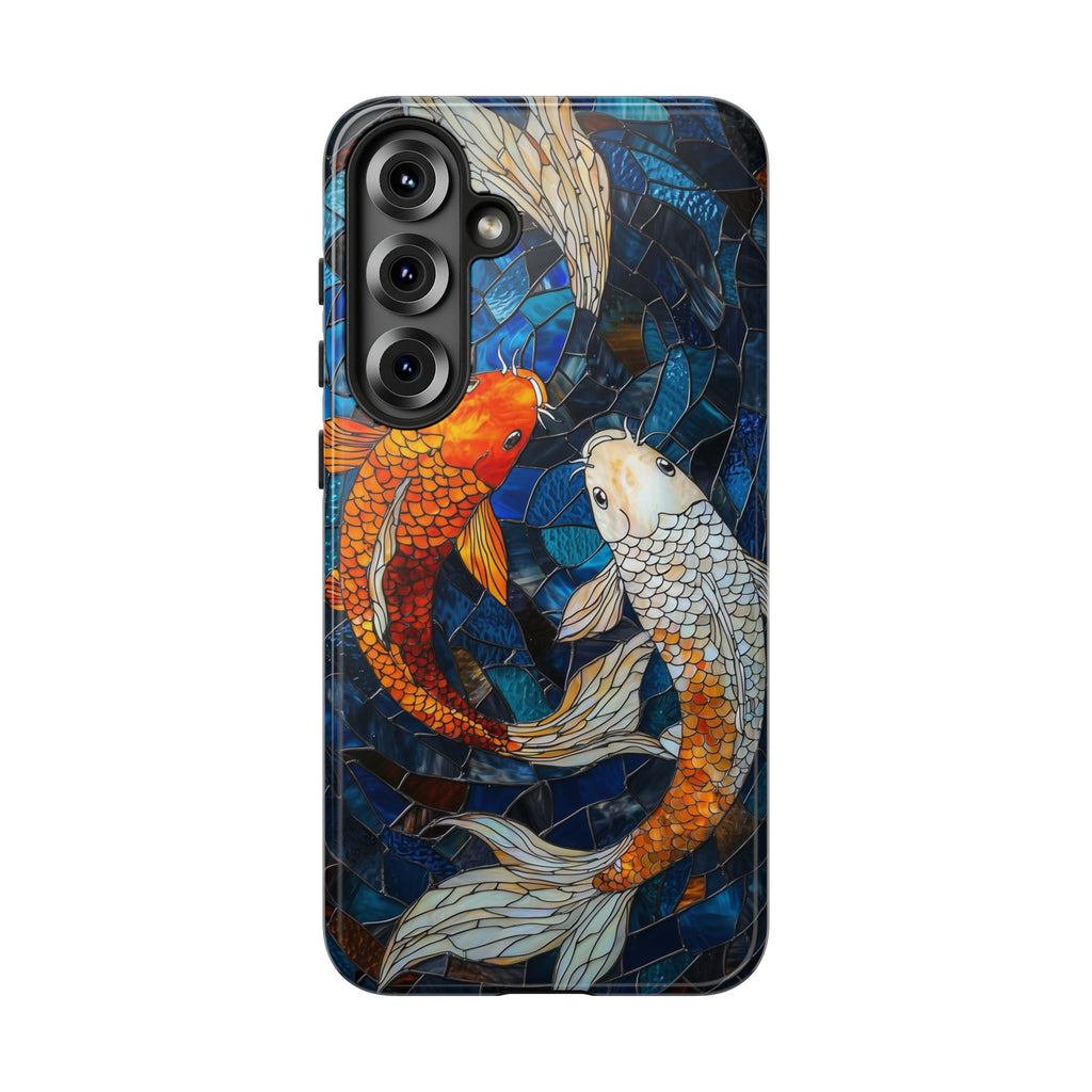 Custodia resistente per Samsung Galaxy a forma di pesce koi