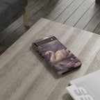 Swan Google Pixel Phone Case | Moonlit Lake Phone Case