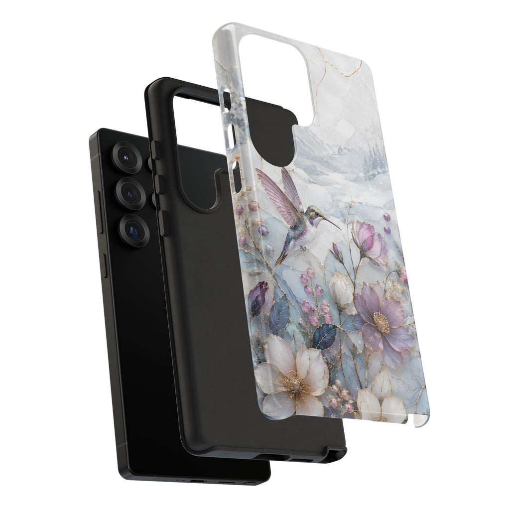 Hummingbird Samsung Galaxy Phone Case | Vintage Floral Phone Case