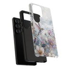 Hummingbird Samsung Galaxy Phone Case | Vintage Floral Phone Case