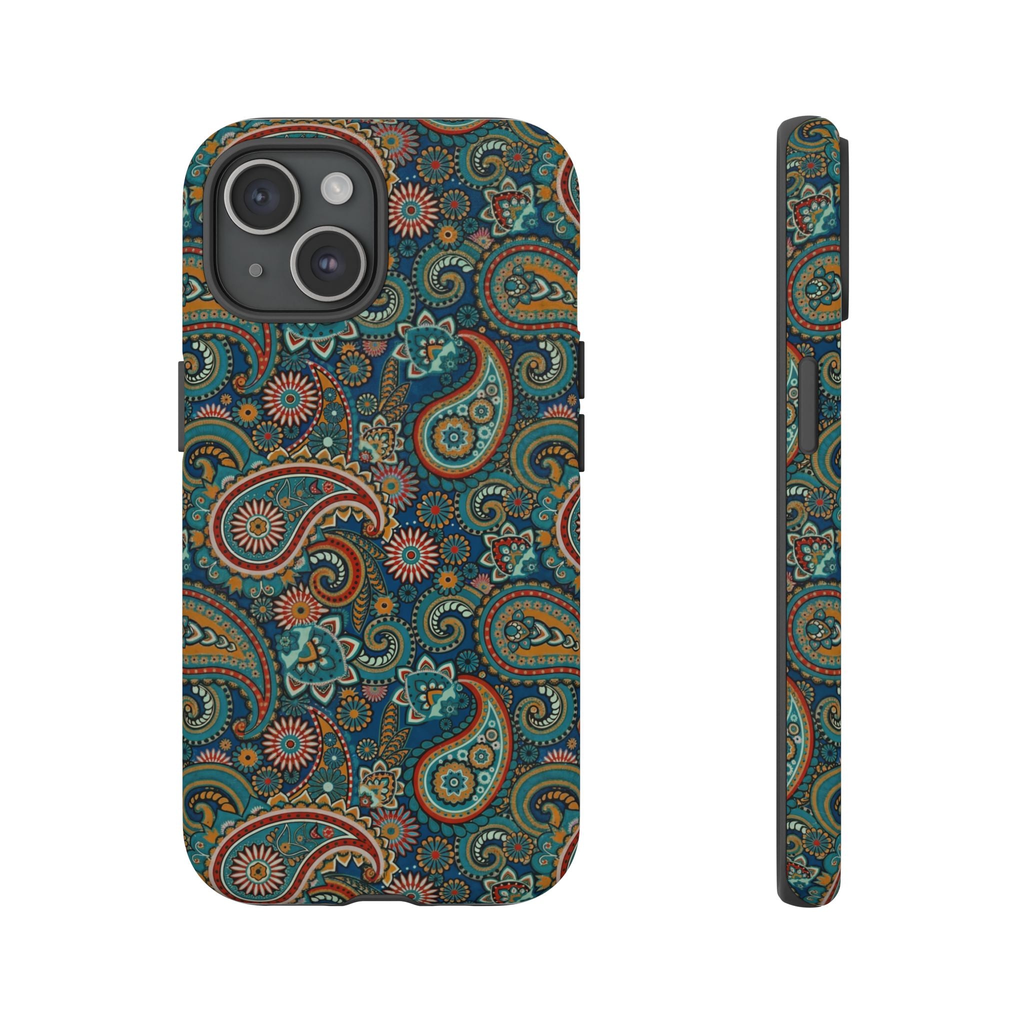 Batik Vibrant Paisley Protective Tough iPhone Case