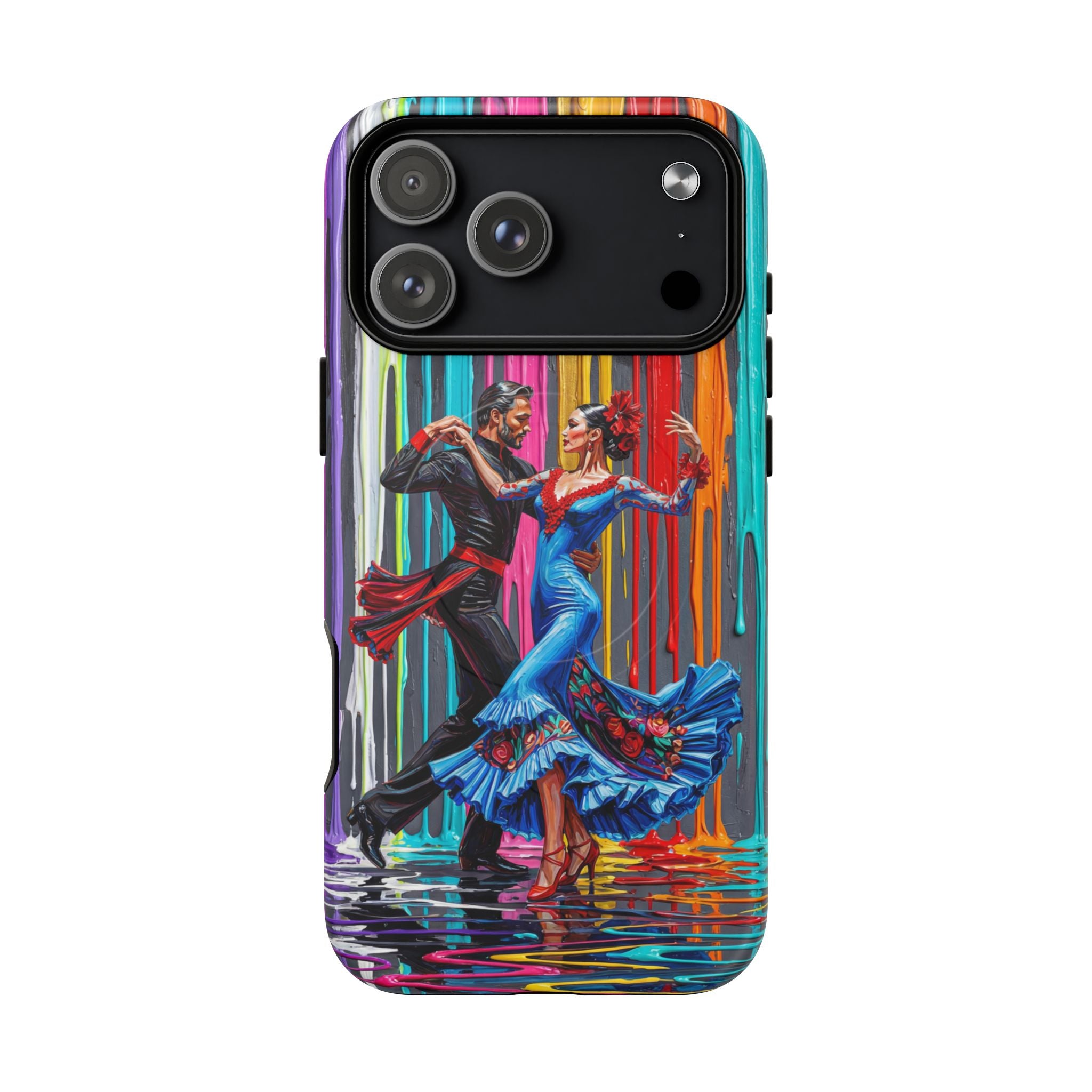 Colorful Tango MagSafe iPhone Case | Vibrant Dancing Couple Art Protection