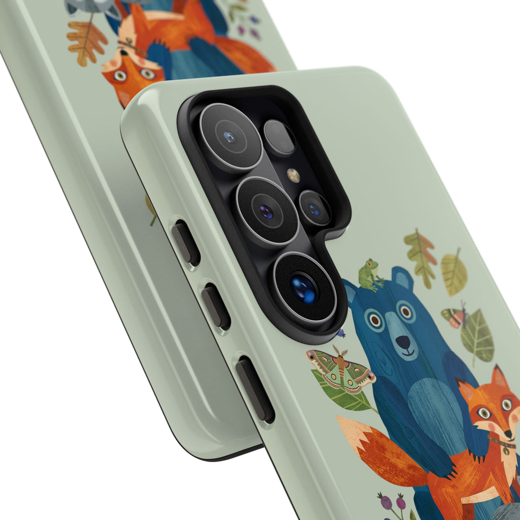Woodland Stack Samsung Galaxy Phone Case | Cute Bear, Fox & Owl Protective Cover
