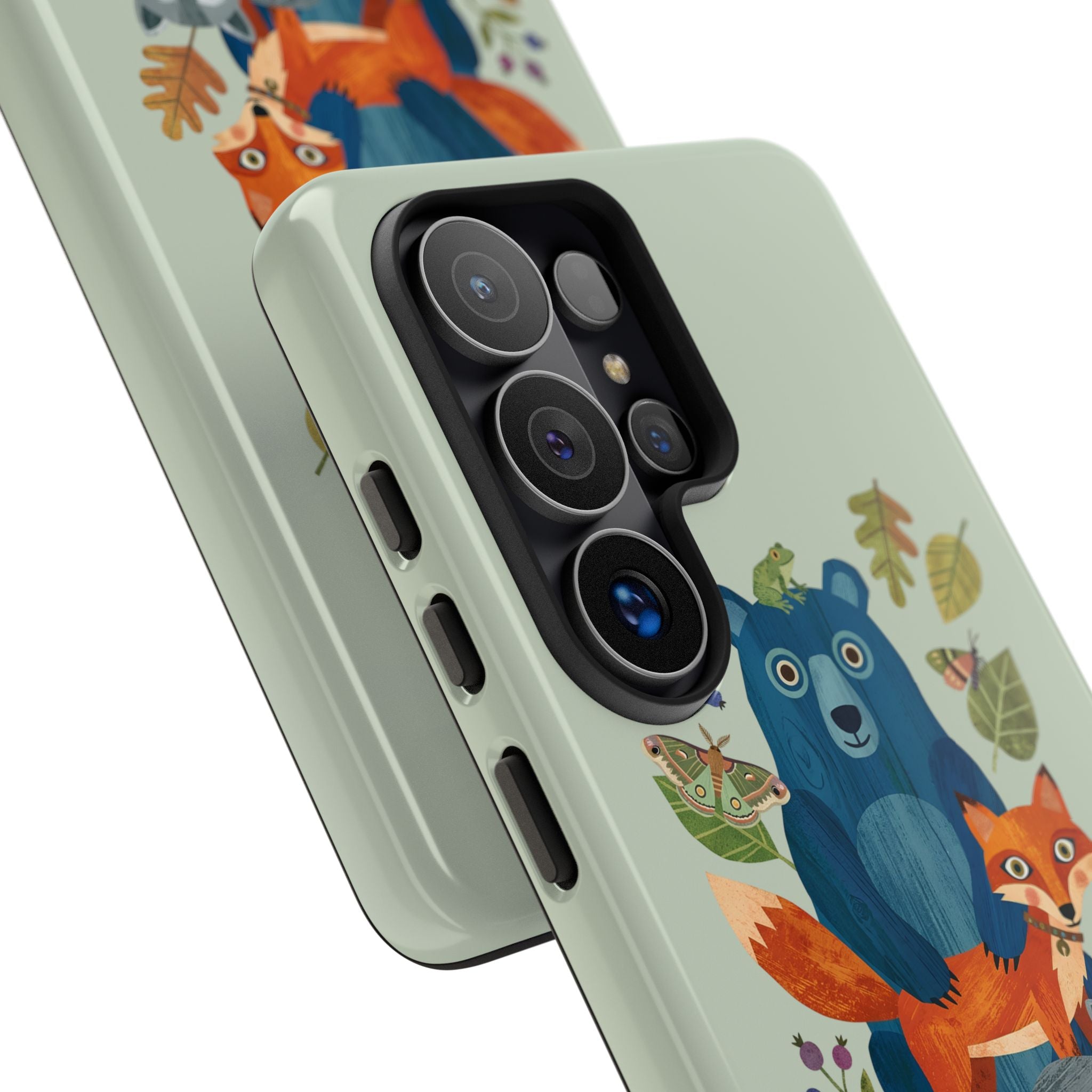 Woodland Stack Samsung Galaxy Phone Case | Cute Bear, Fox & Owl Protective Cover