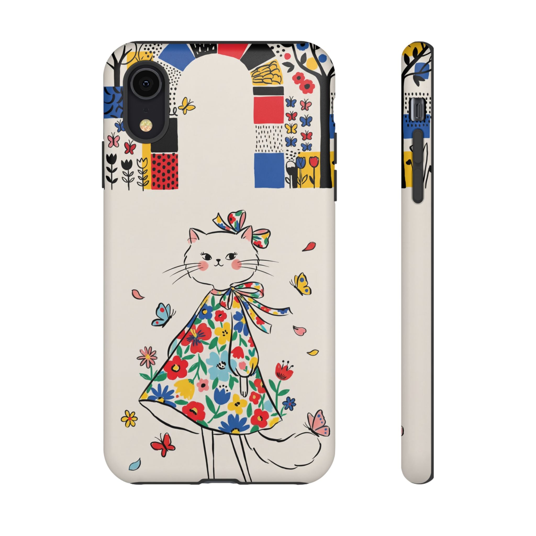 Floral Kitty iPhone Case | Cute Cat