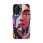Abstract Colourful Face MagSafe iPhone Case | Vibrant Pop Art