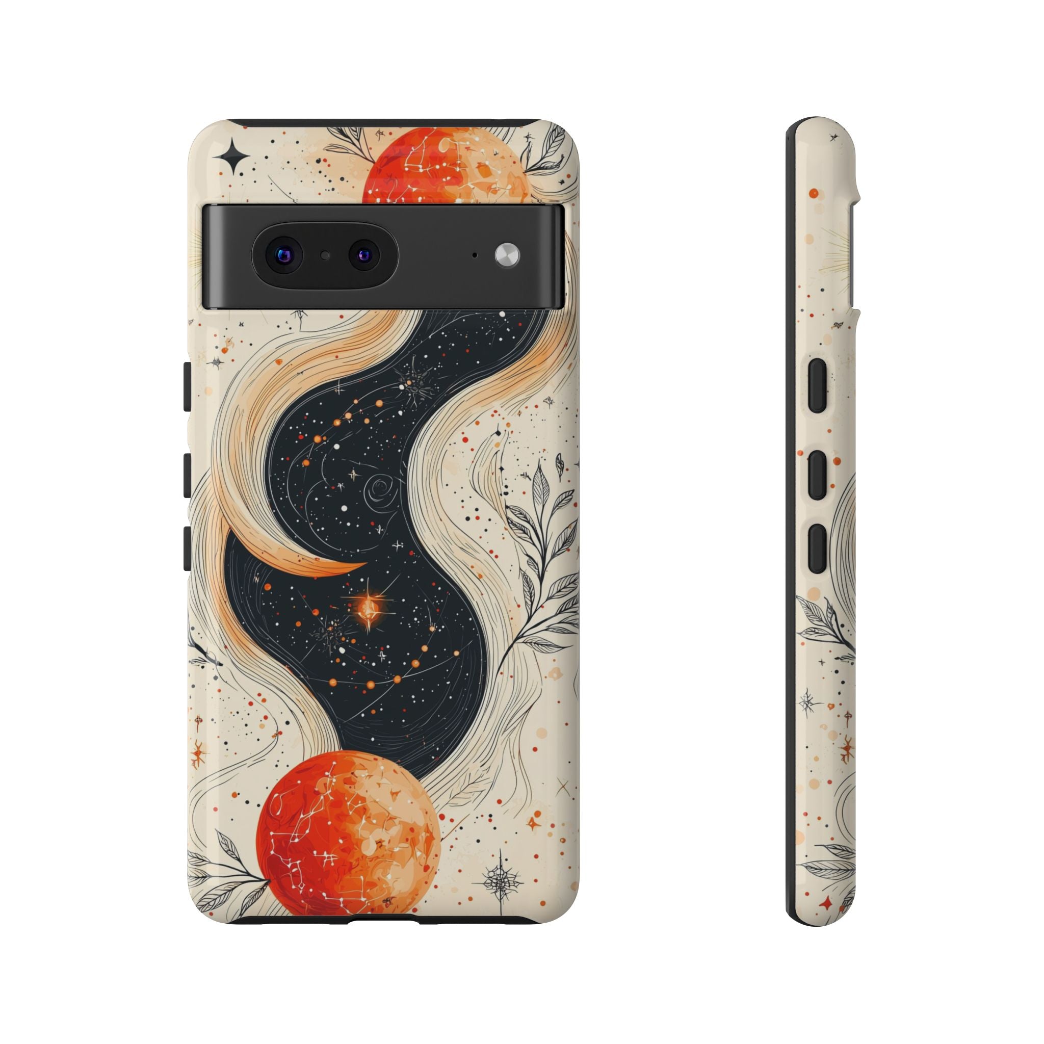 Astrology Galaxy Google Pixel Case | Red Moon Celestial