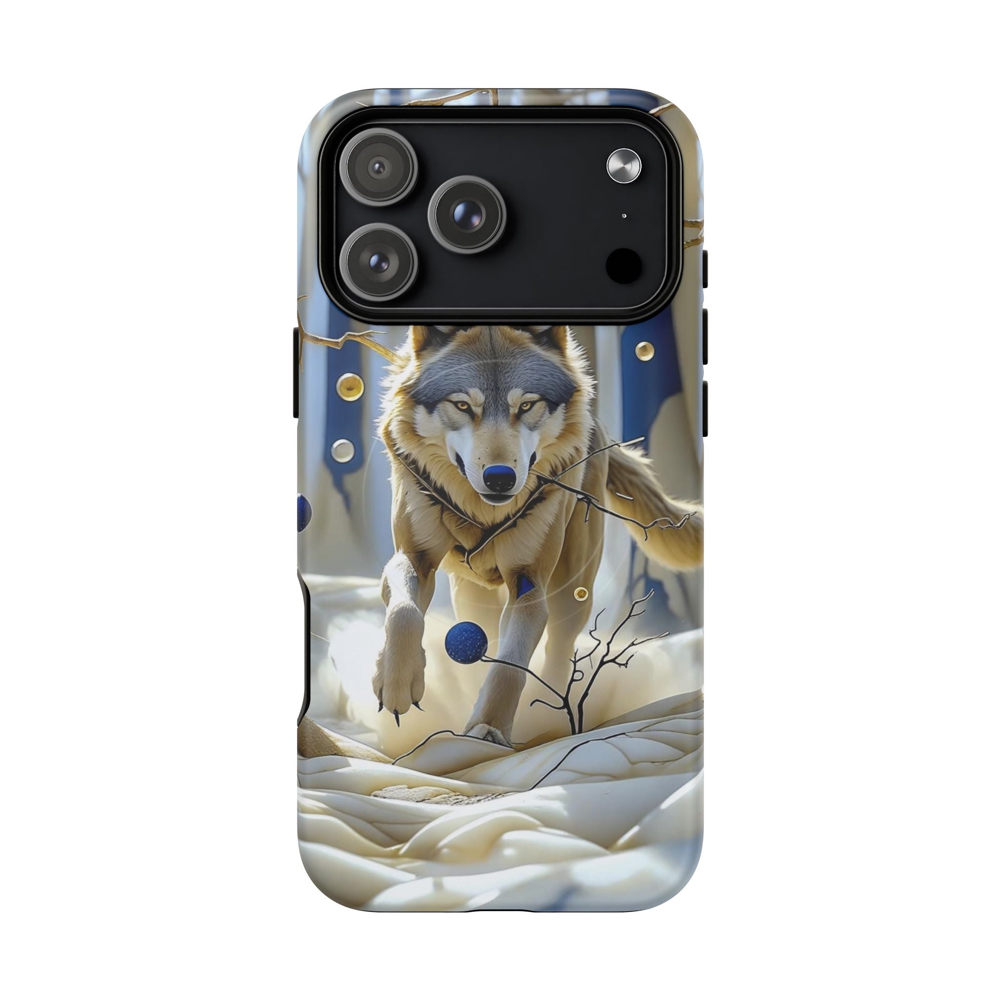 Wolf Running Tough MagSafe Protective iPhone Case