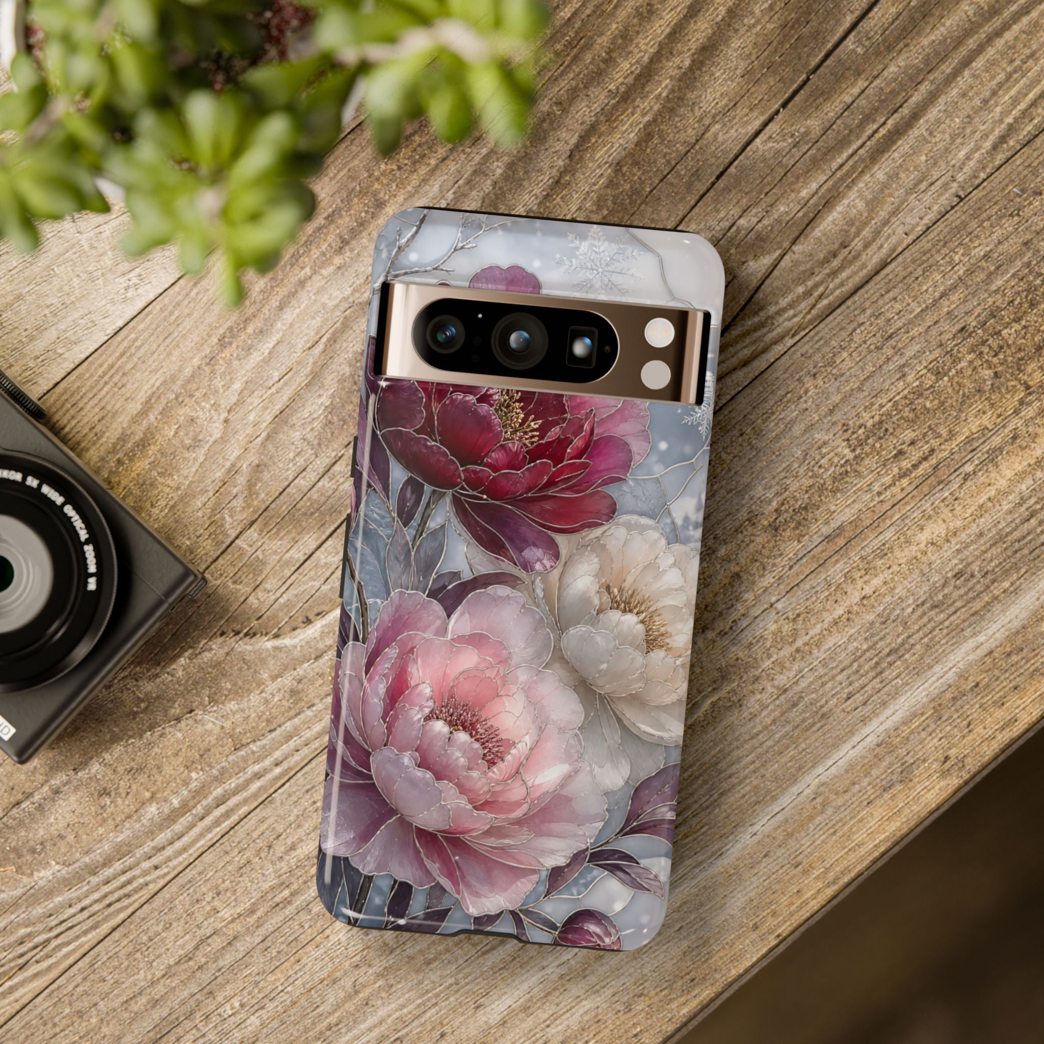 Vintage Google Pixel Floral Phone Case | Peony Flower iPhone Case