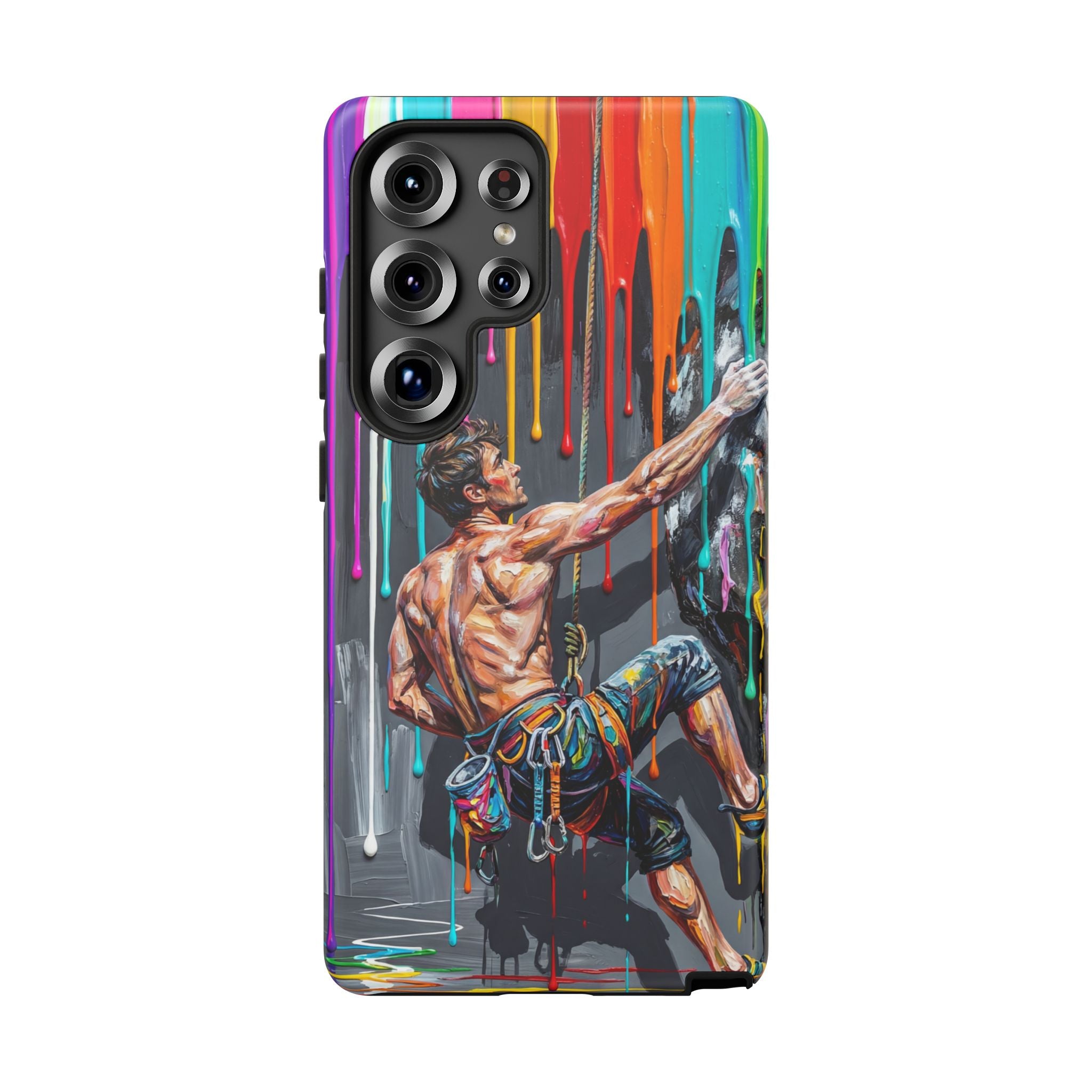 Colourful Rock Climber Art Protective Samsung Galaxy Phone Case