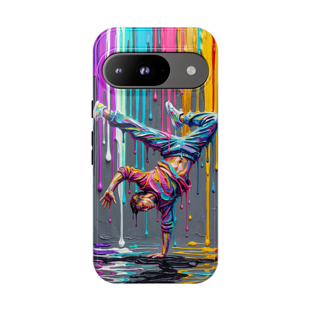 Colorful Breakdancer Graffiti Tough Google Pixel Phone Case
