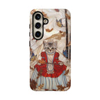 Custodia per Samsung Galaxy con motivo principessa gatto vintage