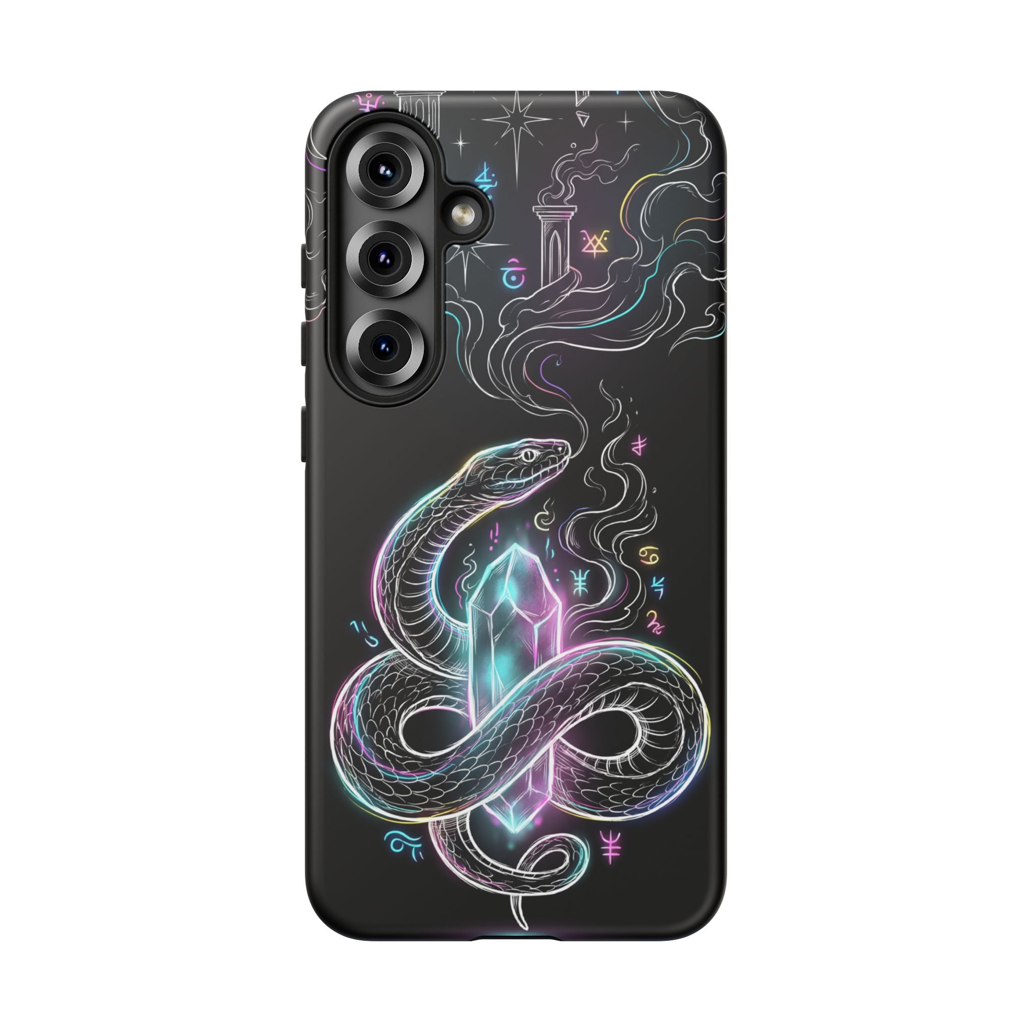Neon Occult Mystic Snake Crystal Samsung Galaxy Phone Case