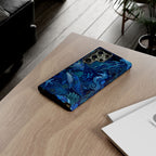 Ocean Animals Tough Samsung Galaxy Phone Case | Navy Blue Undersea Whale Cover