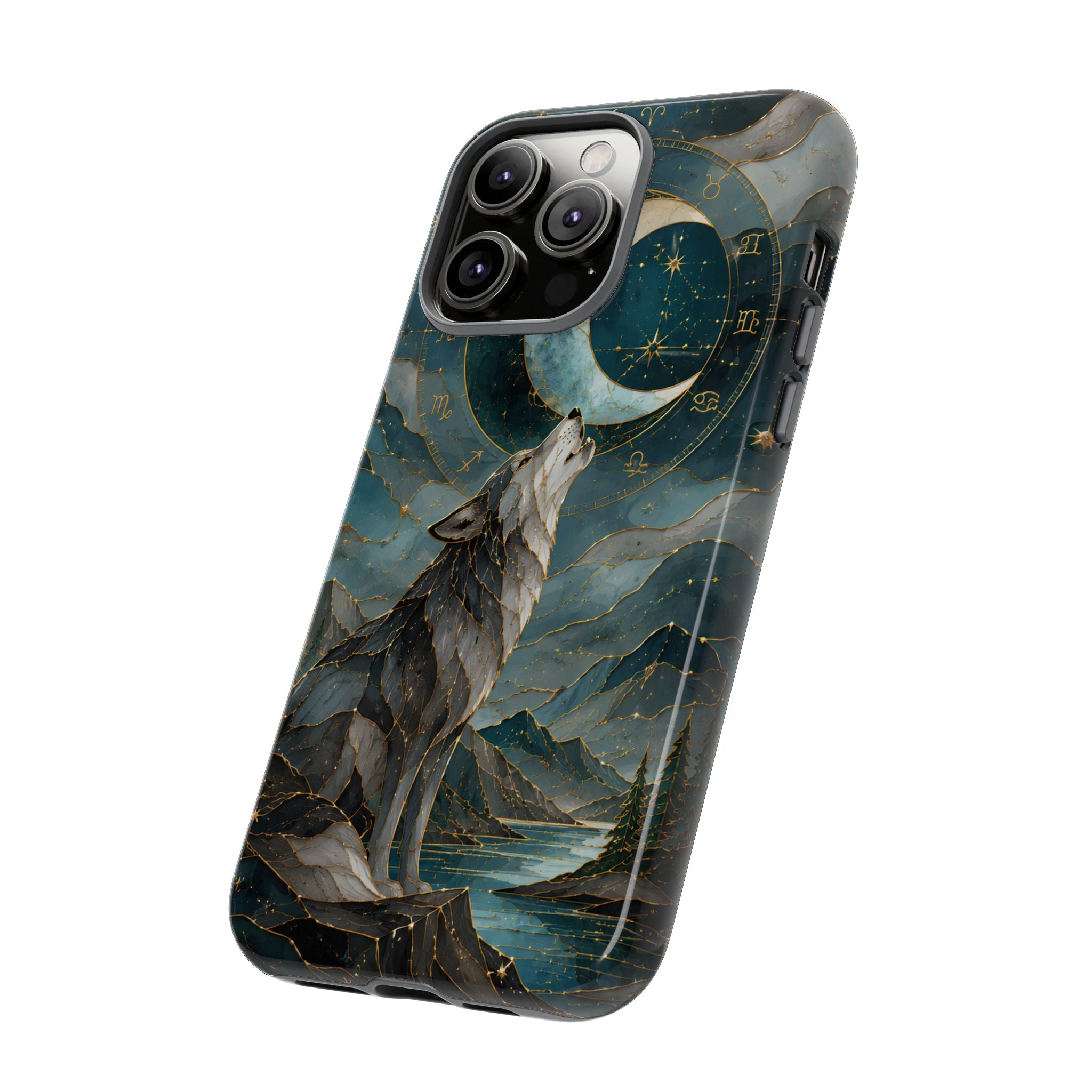 Wolf Moon iPhone Case | Celestial Wolf iPhone Case