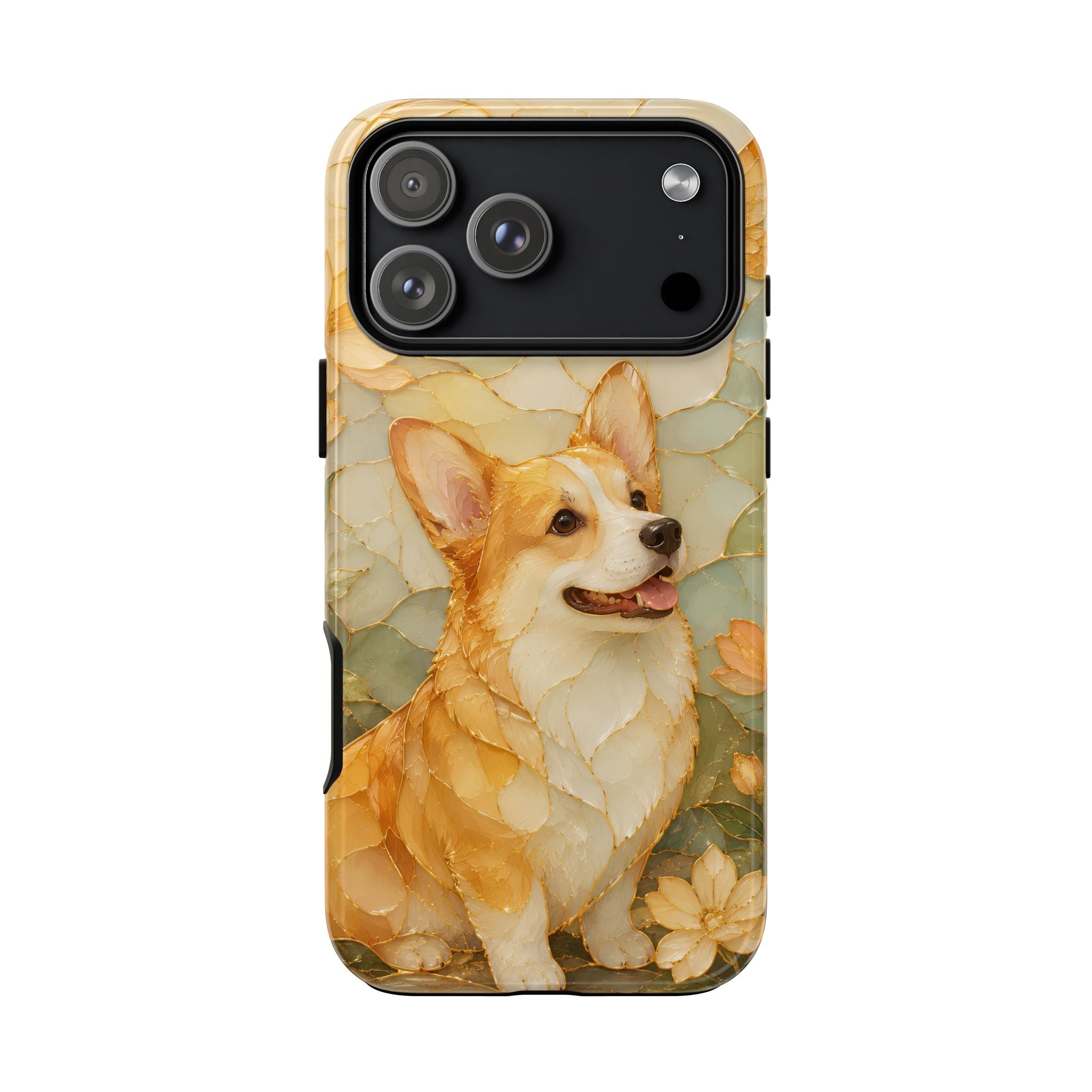 Corgi iPhone Case | Stained Glass Dog iPhone Case