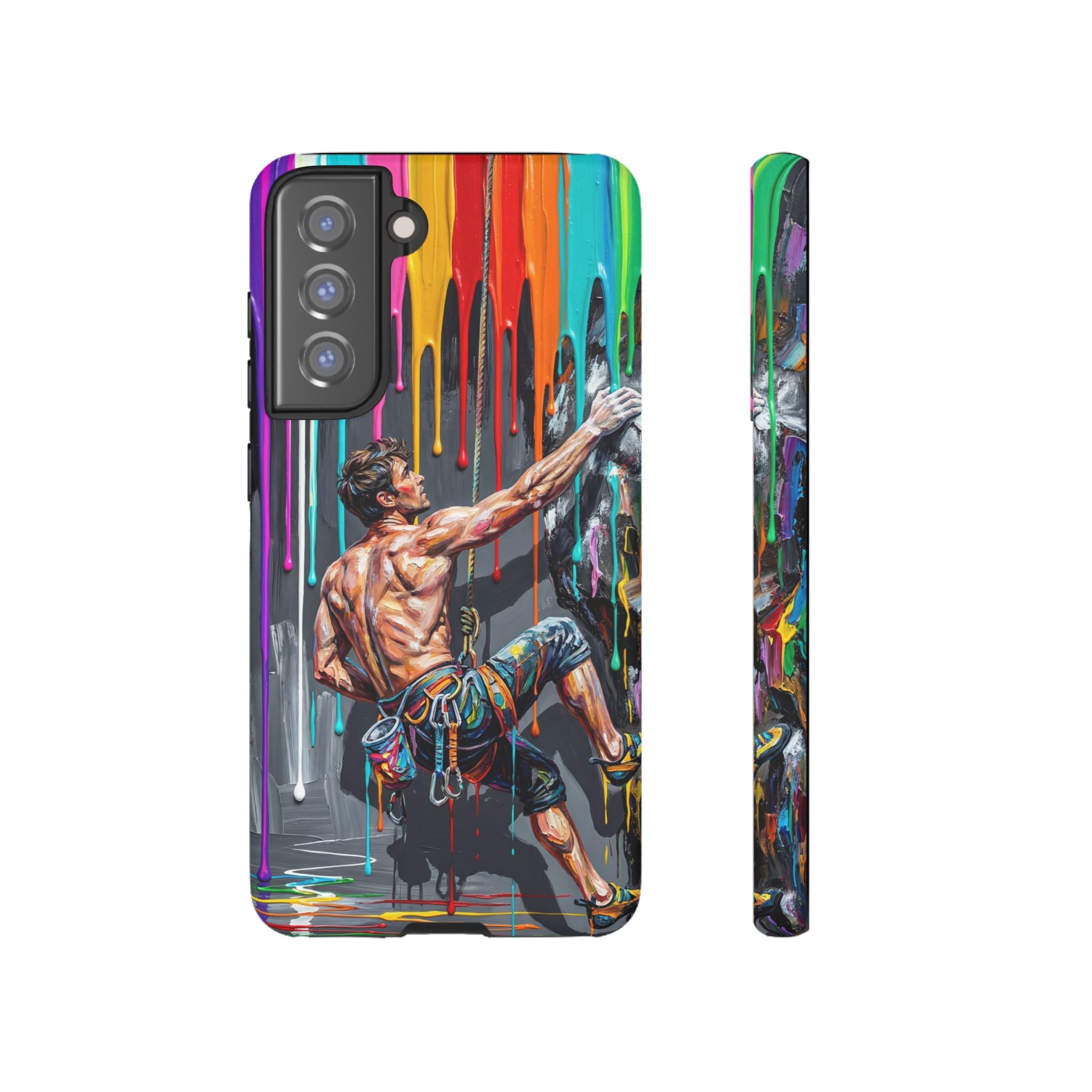 Colourful Rock Climber Art Protective Samsung Galaxy Phone Case