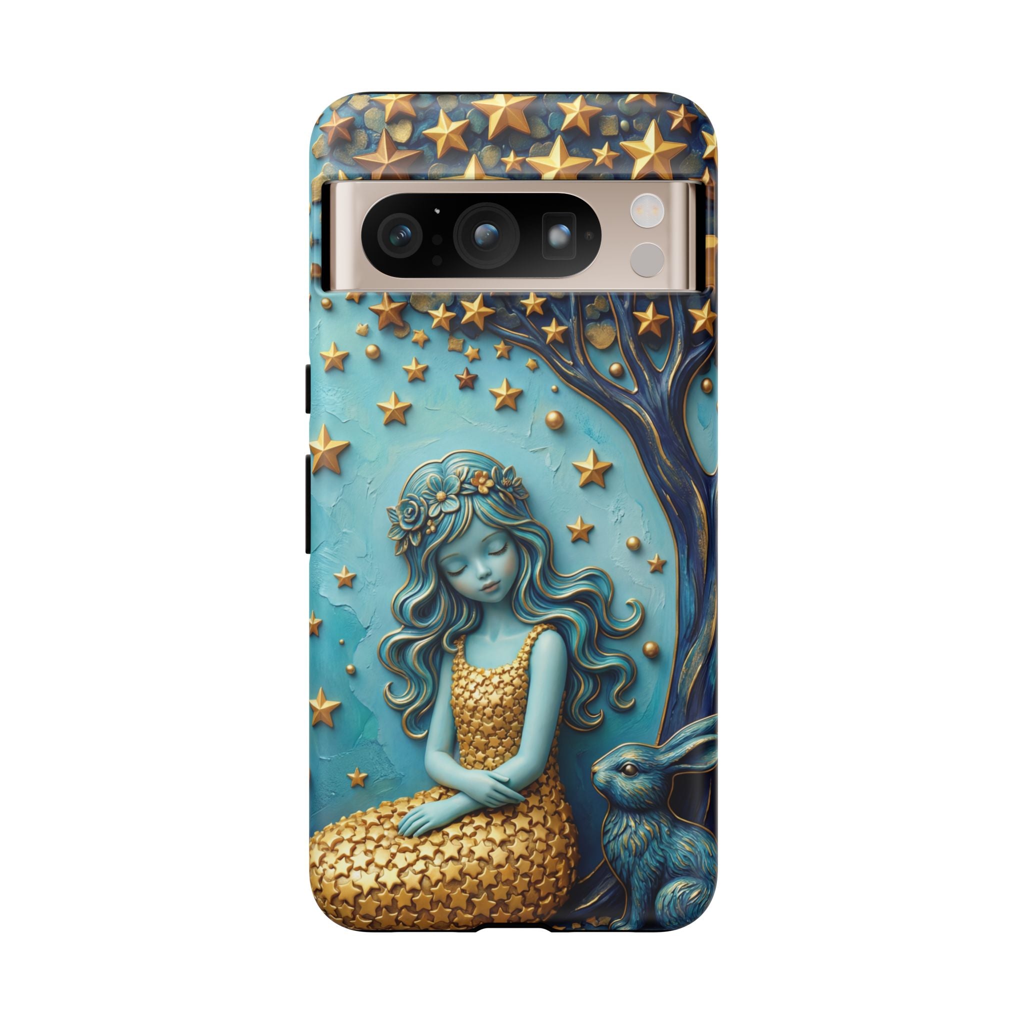 Dreamy Maiden & Star Tree Art  Google Pixel Case