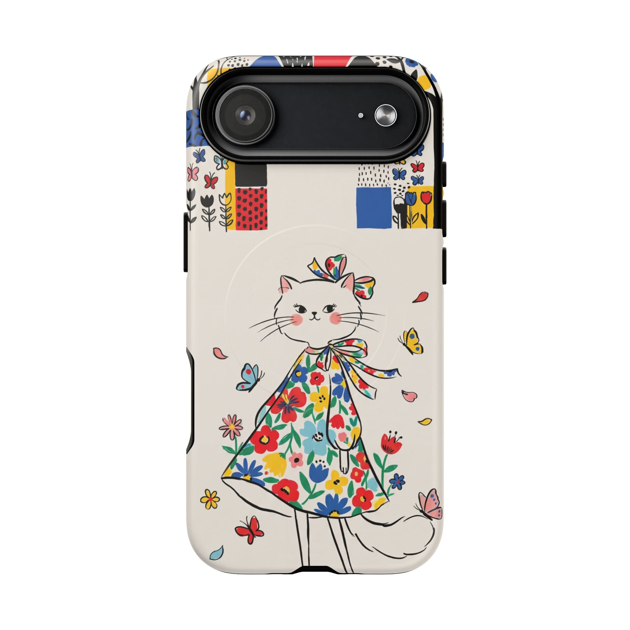 Floral Kitty MagSafe iPhone Case | Cute Cat
