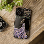 Cover per iPhone "Brezza di Lavanda" | Elegante Donna Danzante con Fiori