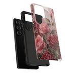 Vintage Rose Samsung Galaxy Phone Case | Floral Bouquet Art Cover