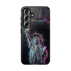 Neon Statue of Liberty Tough Samsung Galaxy Phone Case