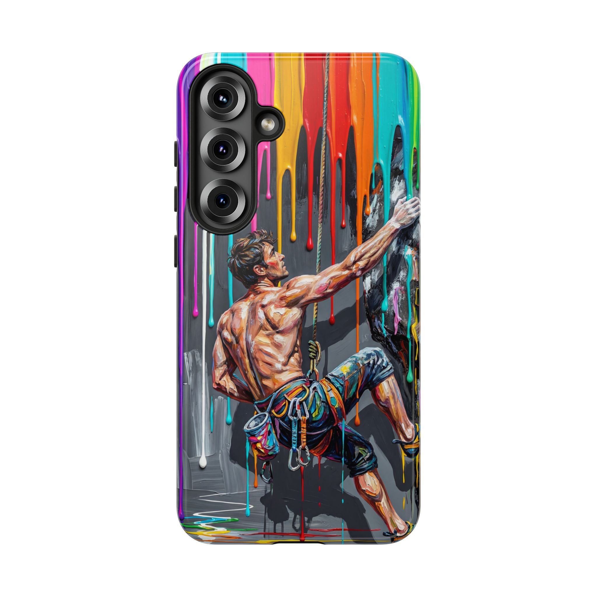 Colourful Rock Climber Art Protective Samsung Galaxy Phone Case