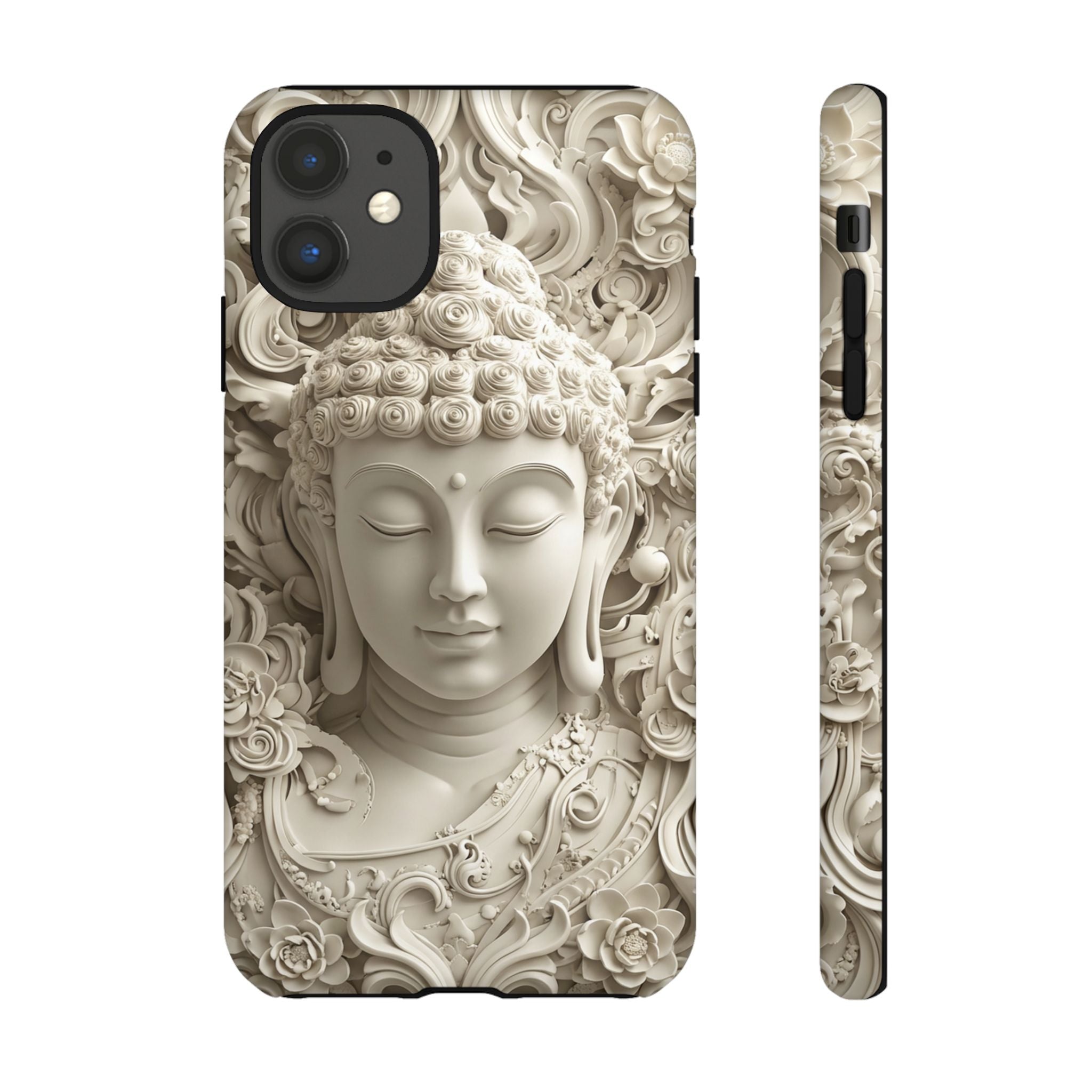 Buddha Relief iPhone Case — Serene Zen Protective Phone Cover