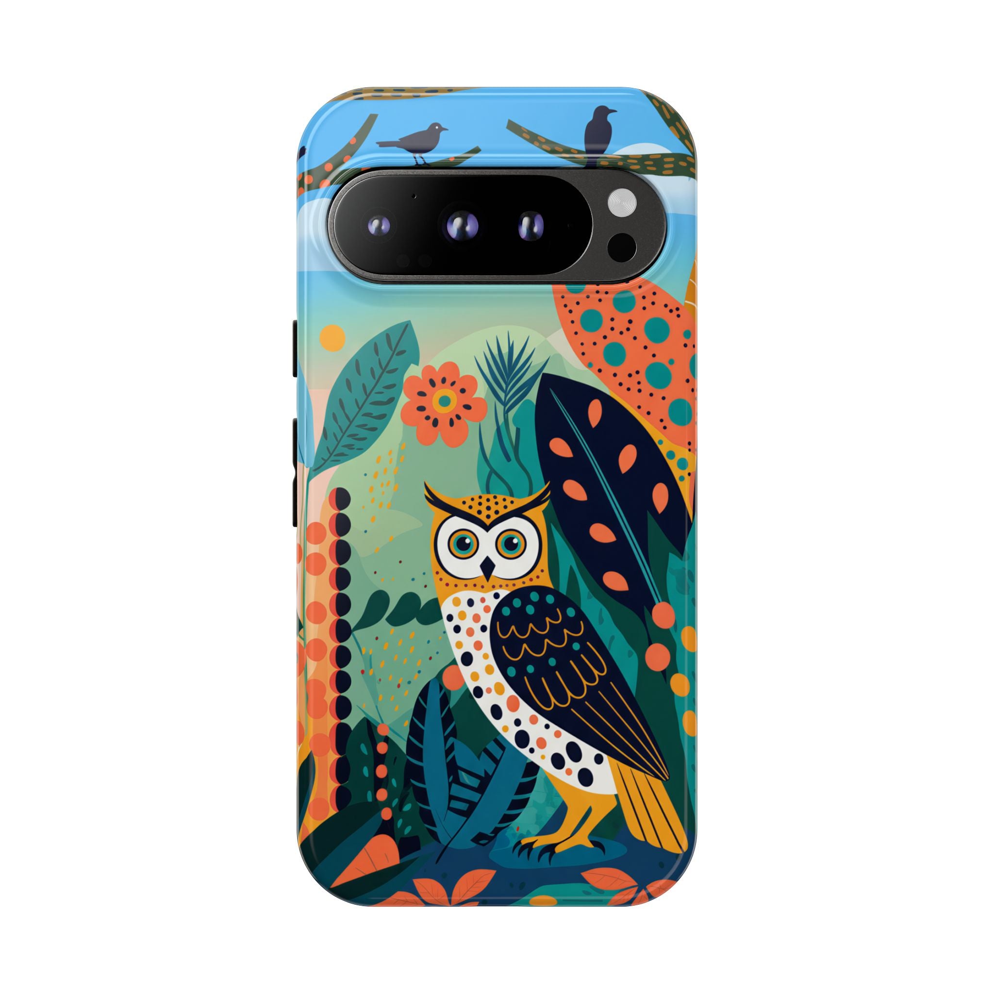 Botanical Forest Colourful Owl Google Pixel Phone Case