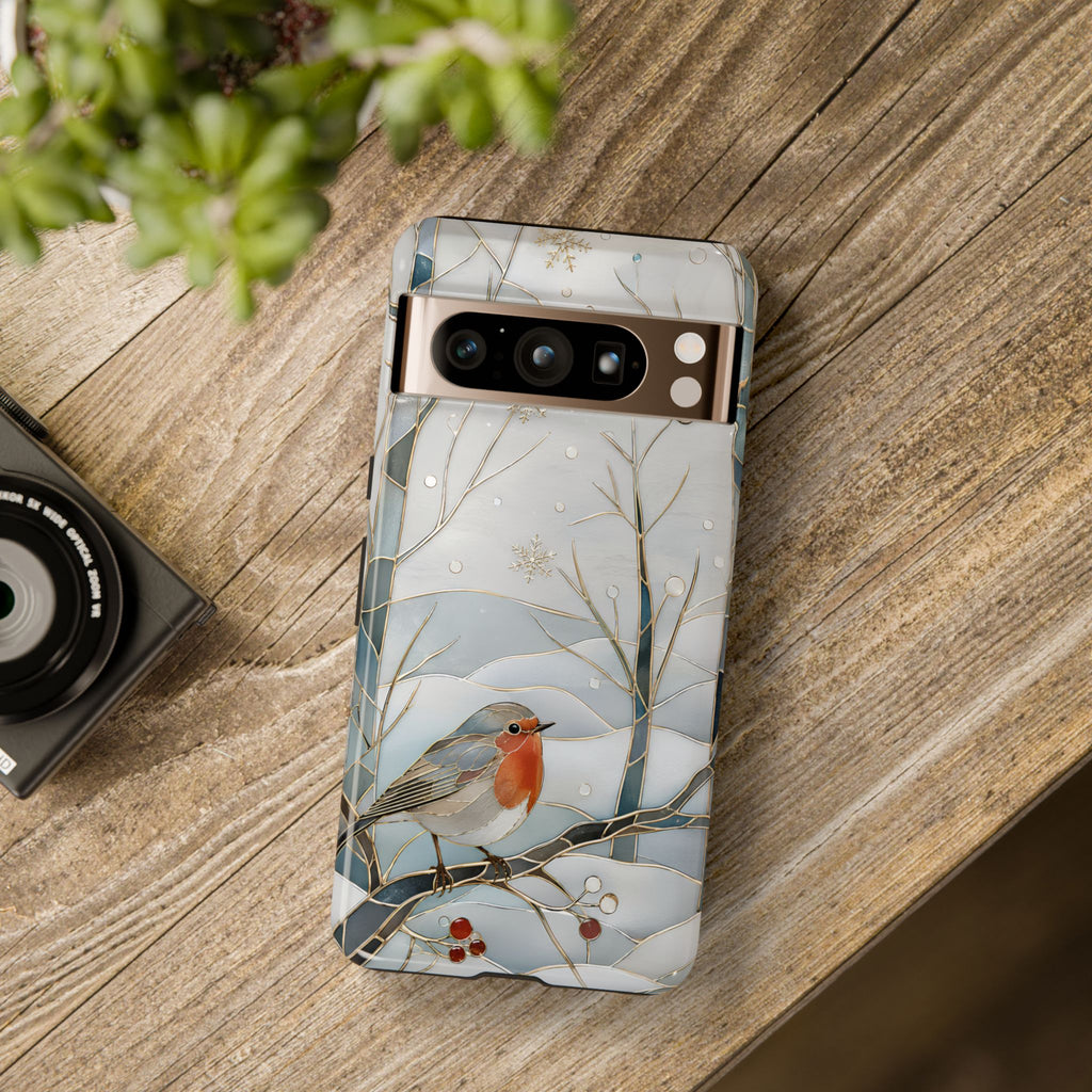 Robin Google Pixel Phone Case | Winter Bird Phone Case