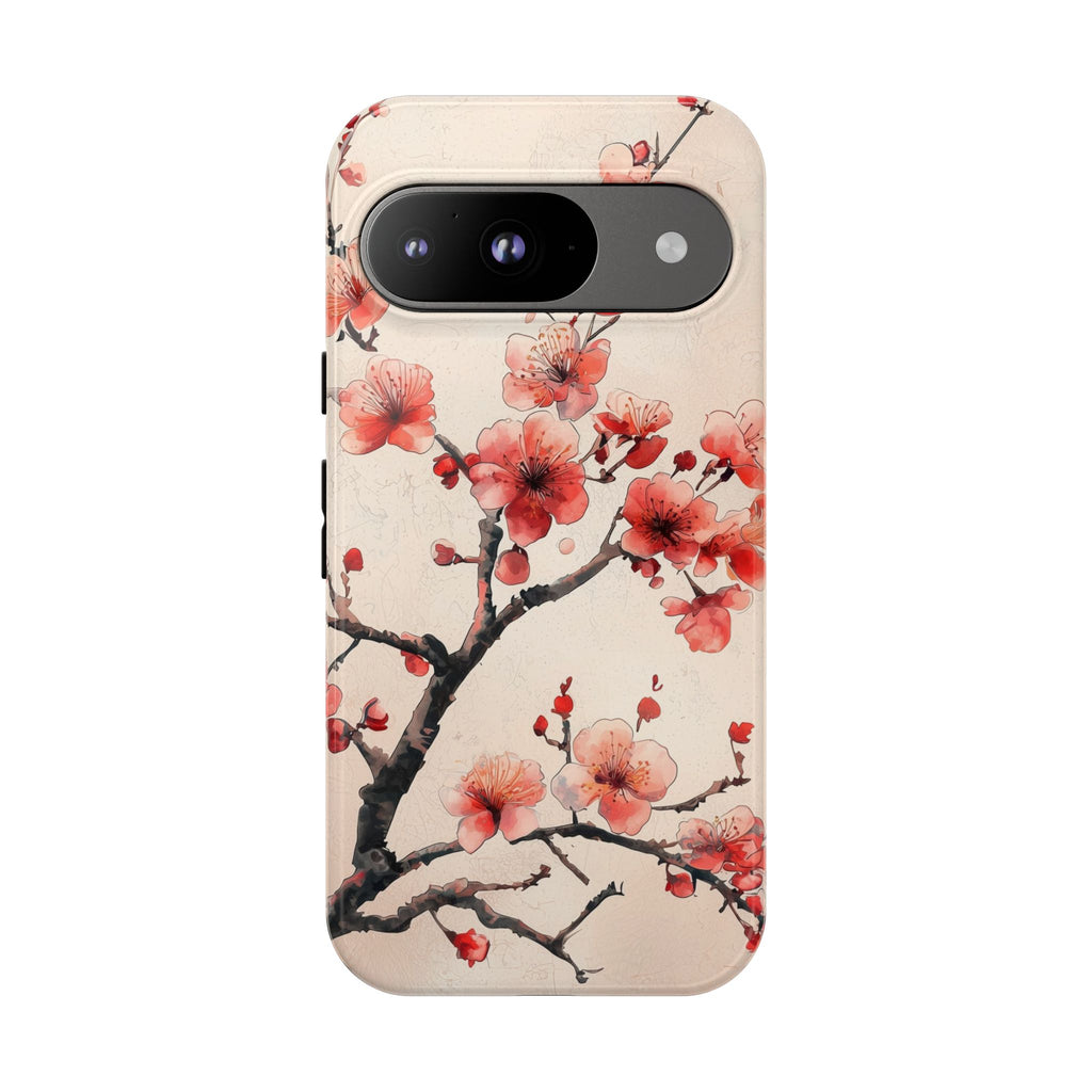 Cherry Blossom Google Pixel Phone Case | Pink Blossom Branch Design