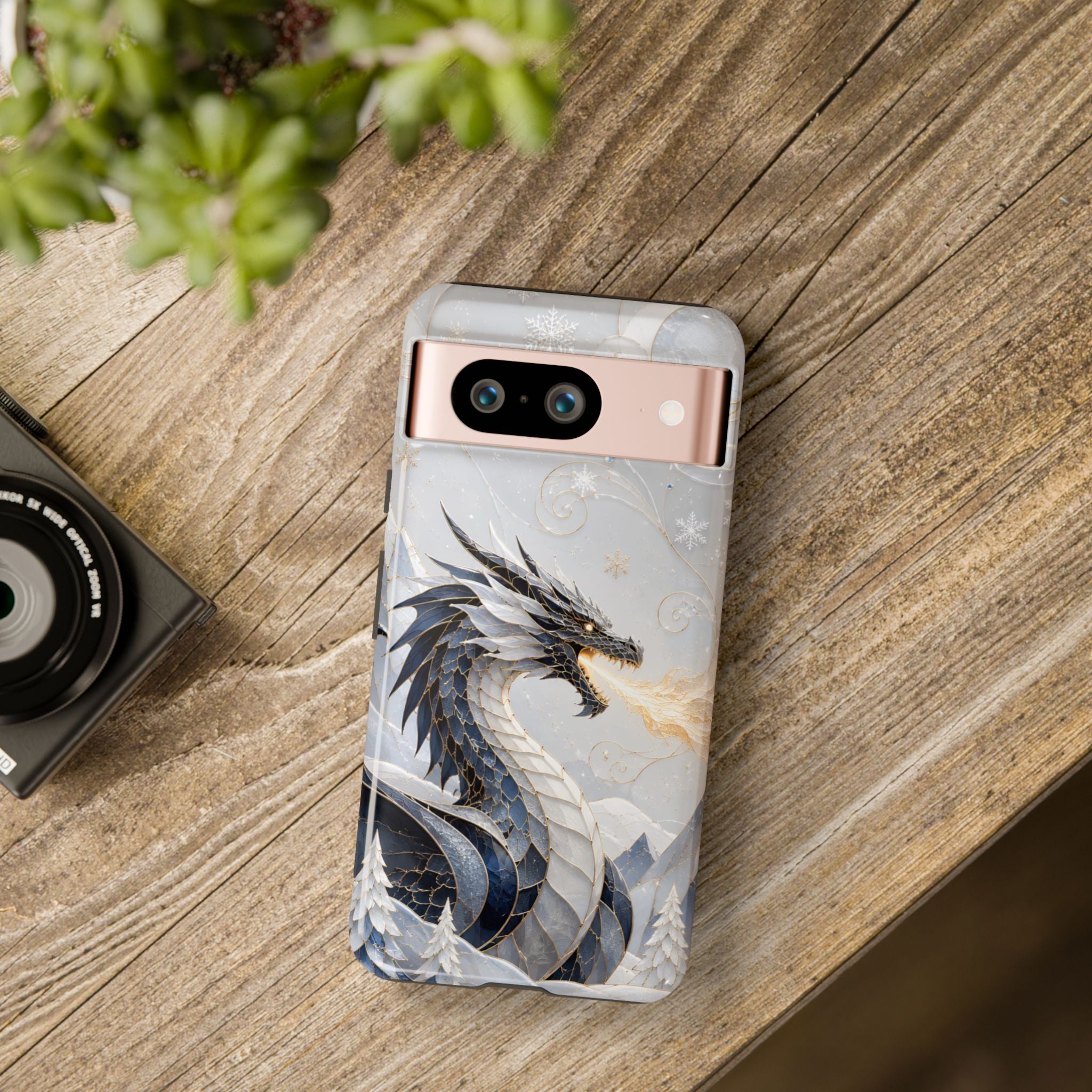 Ice Dragon Google Pixel Phone Case | Winter Dragon Phone Case