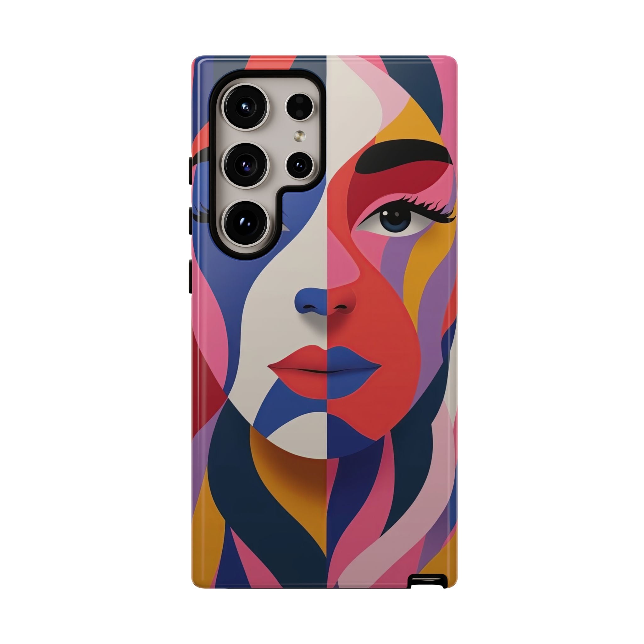 Abstract Colourful Face Samsung Galaxy Case | Vibrant Pop Art