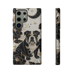 Bulldog Floral Samsung Galaxy Phone Case — Moon & Peony Protective Case