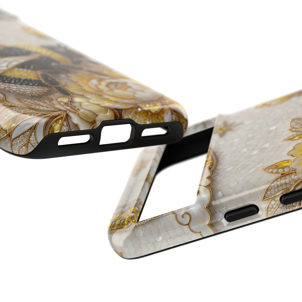 Golden Bee Google Pixel Phone Case | Floral Moon Phone Protector