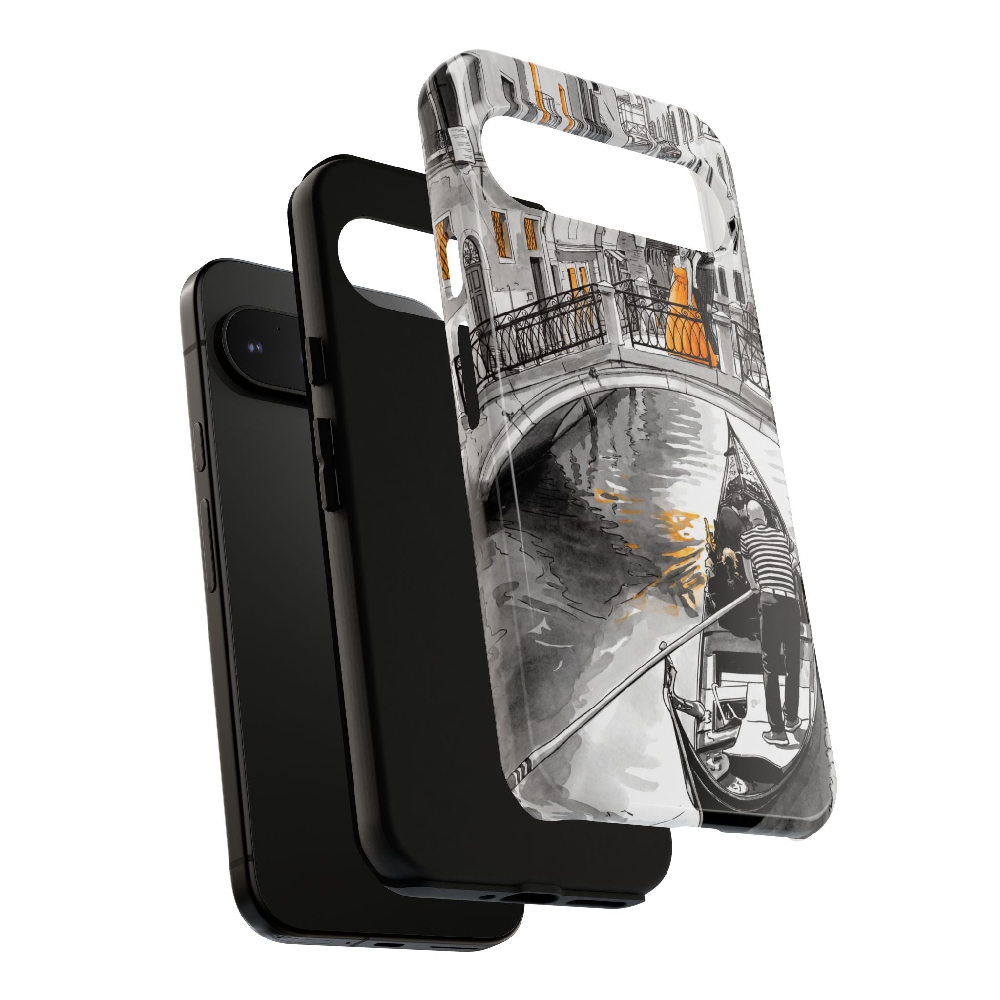 Venice Gondola Google Pixel Case | Romantic Canal Scene Protective Case