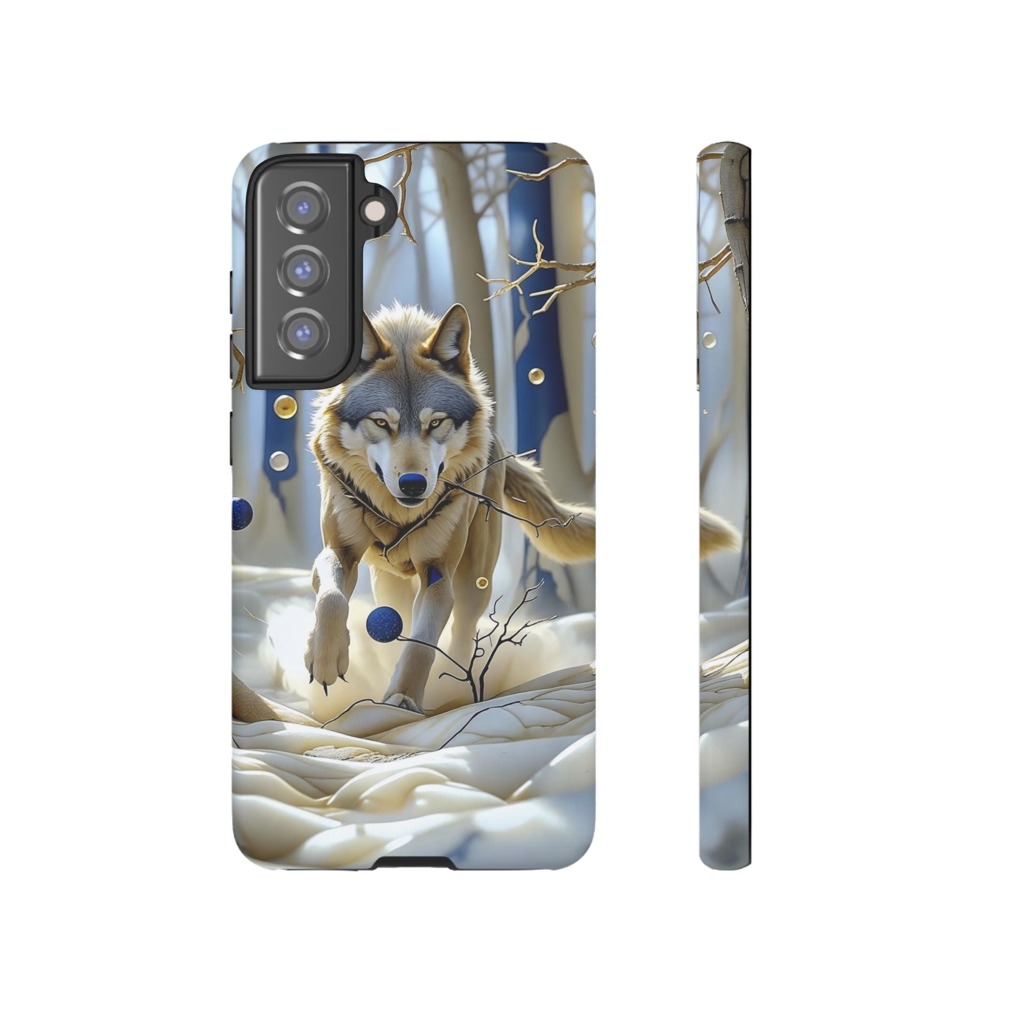 Wolf in Snow Samsung Galaxy Case — Rugged Wildlife