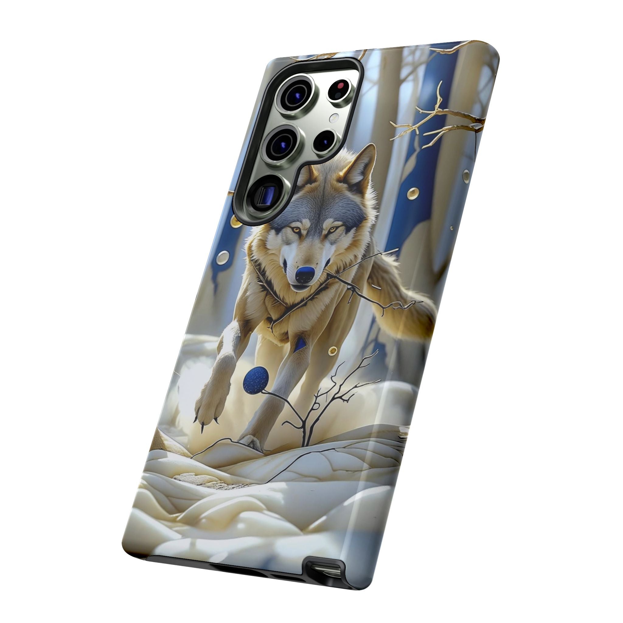 Wolf in Snow Samsung Galaxy Case — Rugged Wildlife