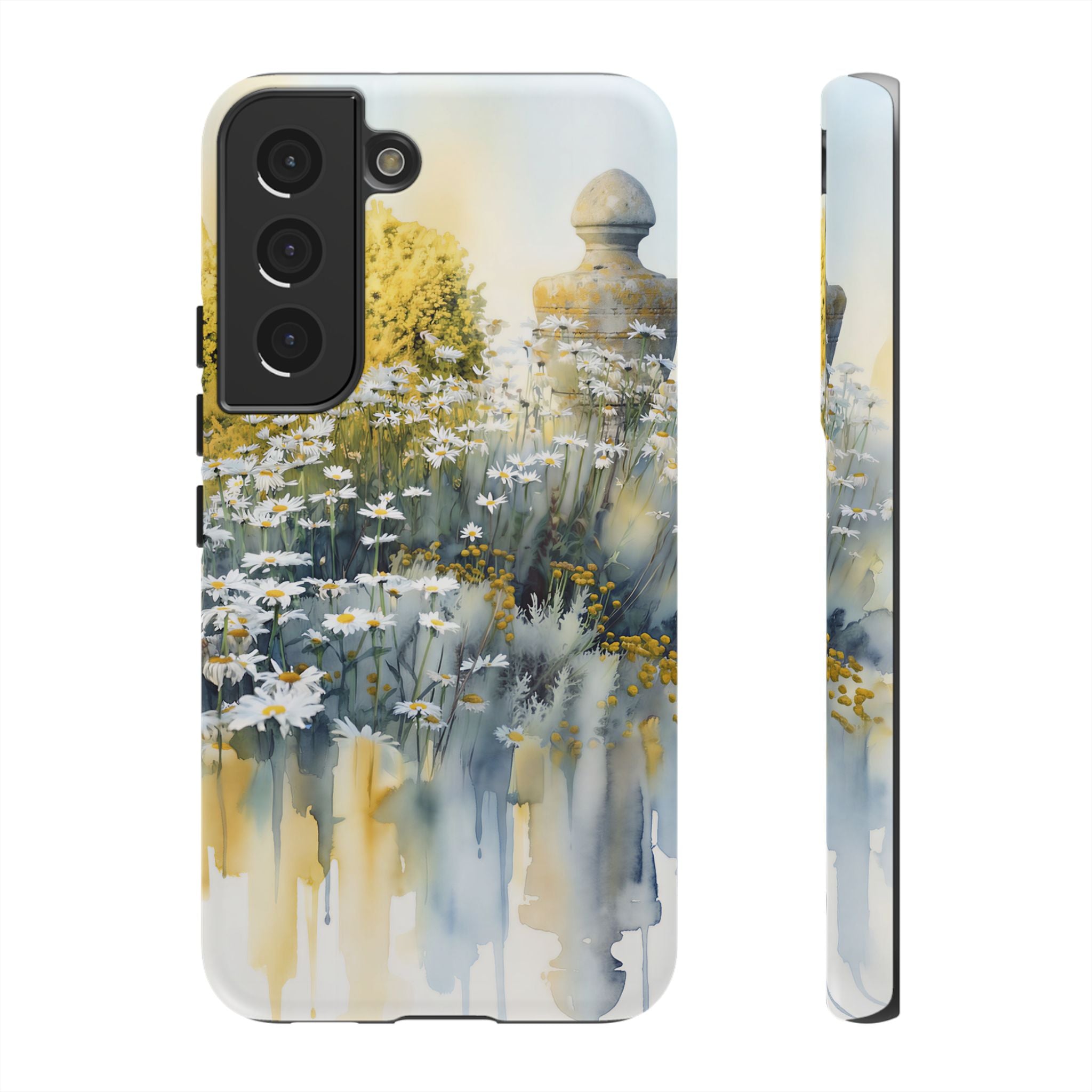 Watercolor Floral Daisy Garden Samsung Galaxy Phone Case