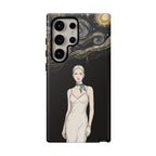 Cover per Samsung Galaxy Fantasia Notte Stellata | Illustrazione Donna Elegante