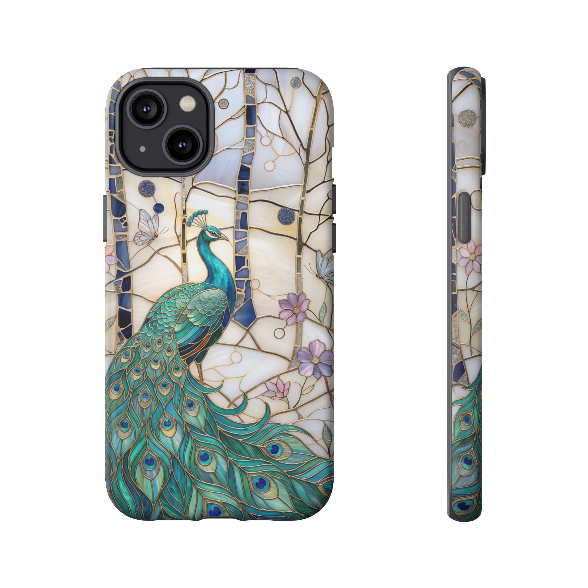 Peacock Stained Glass iPhone Case