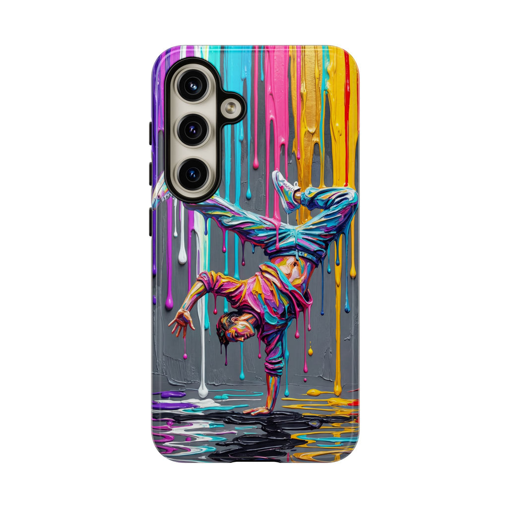 Colorful Breakdancer Graffiti Tough Samsung Galaxy Phone Case