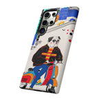 Bulldog Vespa Samsung Galaxy Phone Case | Retro Scooter Dog Protective Cover